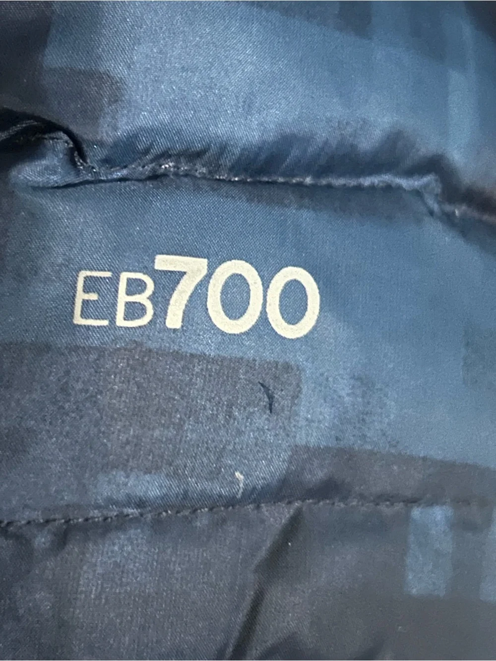 Eddie Bauer Men’s Small Navy Blue Puffer Jacket Down Filled Full Zip Pockets